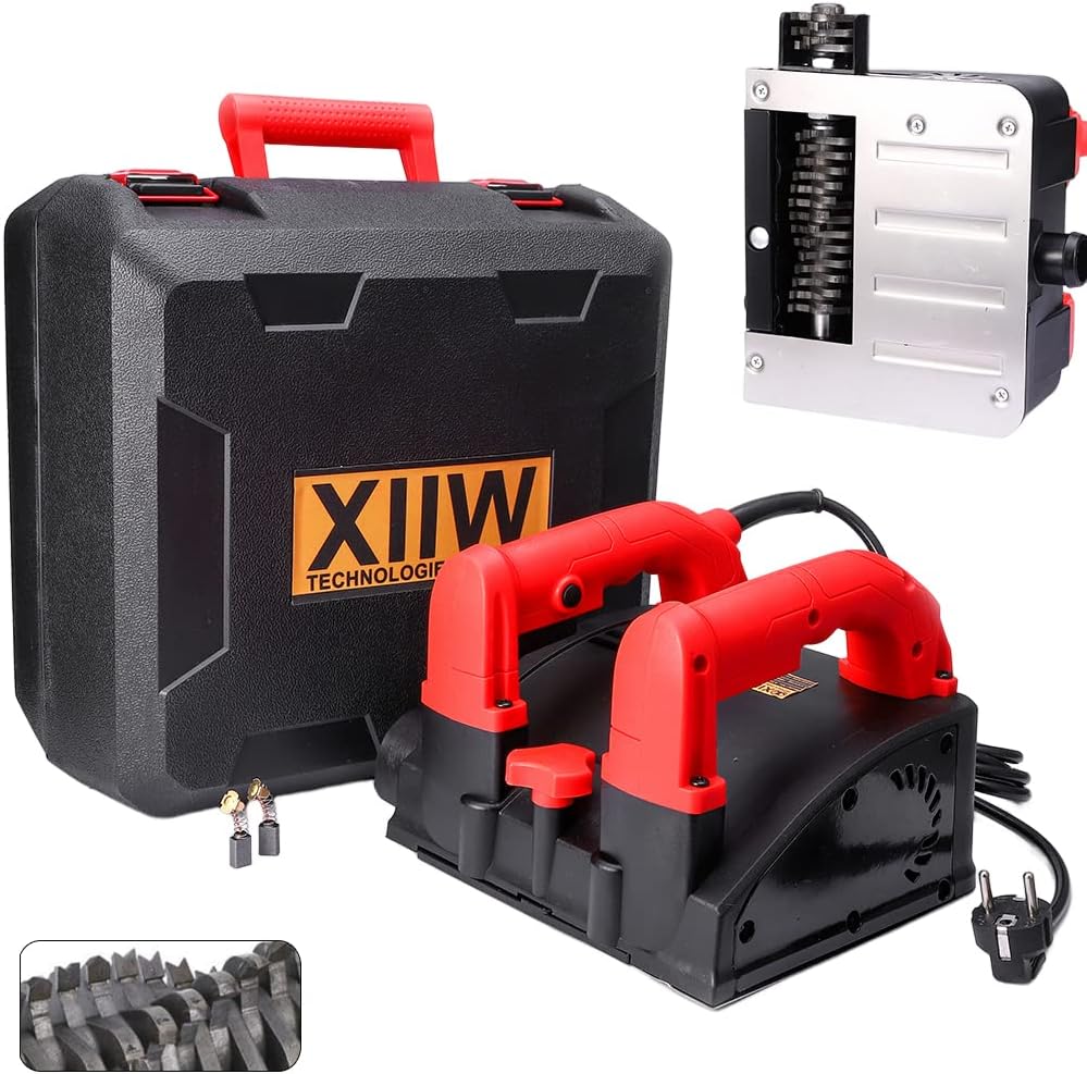 XIIW Betonfreesmachine voor Harde Oppervlakken, 1600 W 4000 rpm Rolfrees Renovatiefrees Betonfrees voor Tegel/Keramiek, Cement, Klei Zand, Kalksteen, Glas
