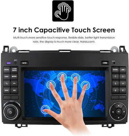Carplay-navigatiesysteem voor Android 7 inch vervangend display voor Mercedes Benz A-klasse W169 A150/A160/A170/A180/A200/B-klasse W245/V W639 W447/Vito/Viano/W906 Sprinter