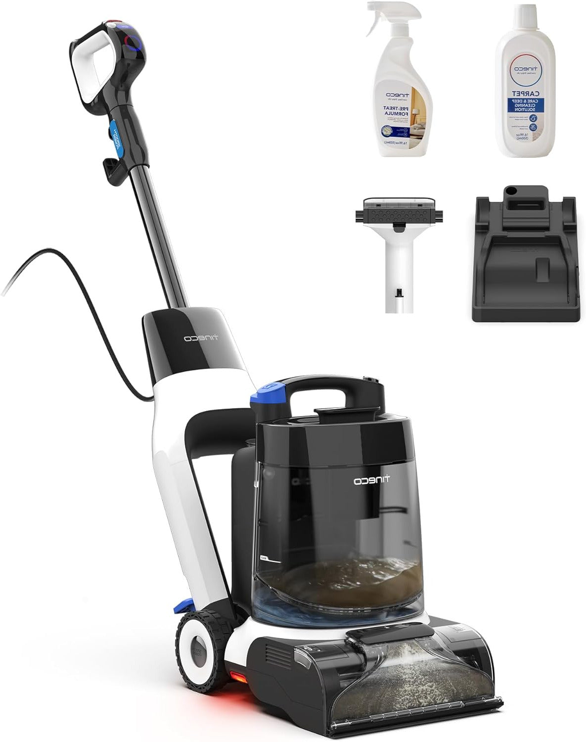 Tineco Carpet One Cruiser Carpet Cleaner, Wet Vacuum Cleaner, Smart Cushion Cleaner, 3-Mode Washing Vacuum Cleaner, SmoothPower, DualCore Drying, FlashDry Self-Cleaning, iLoop Sensor - QUORE