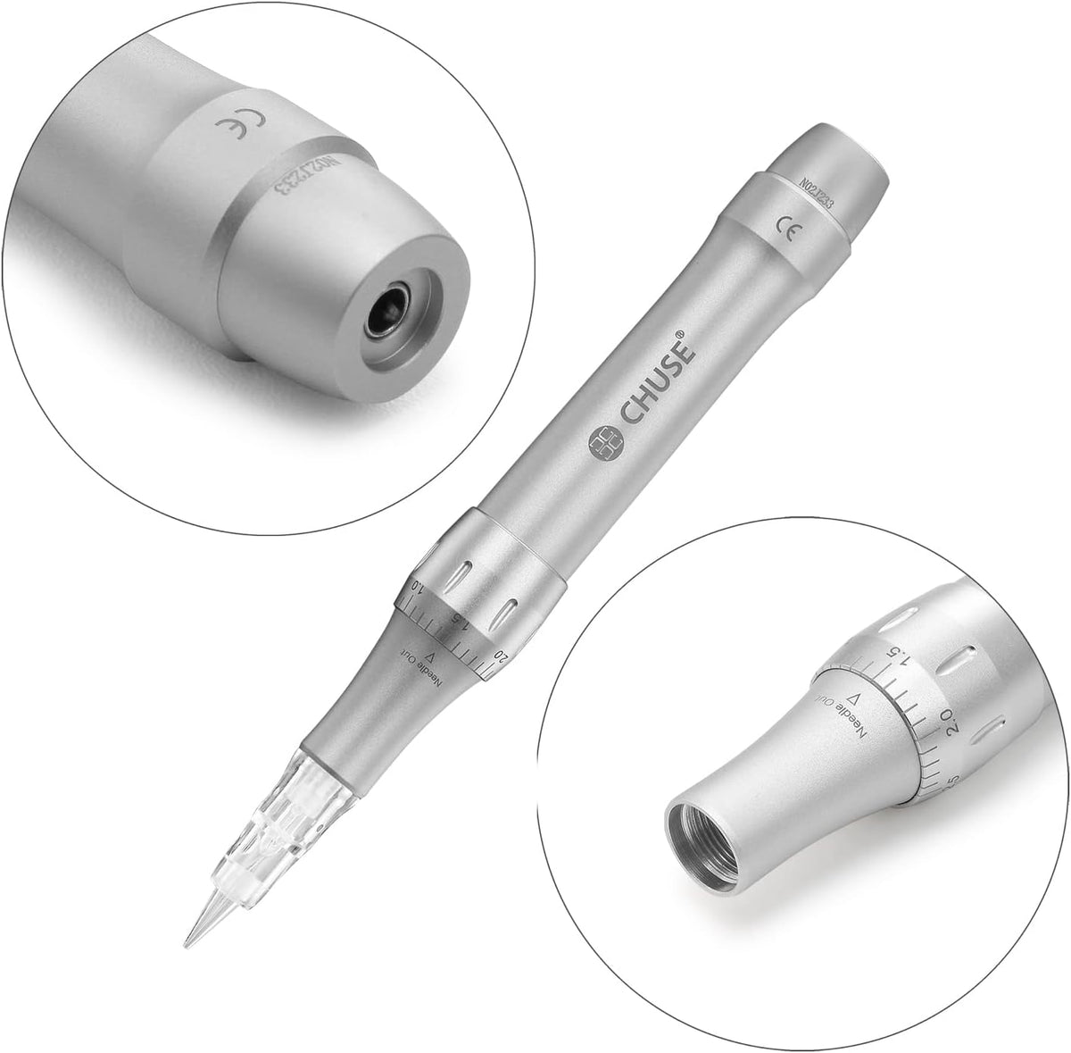 CHUSE C22 Rotary Microblading Machine Semi-Permanent Make-up Gun Wenkbrauwen Lippen Pen Beauty Device Kit (Machine C22)