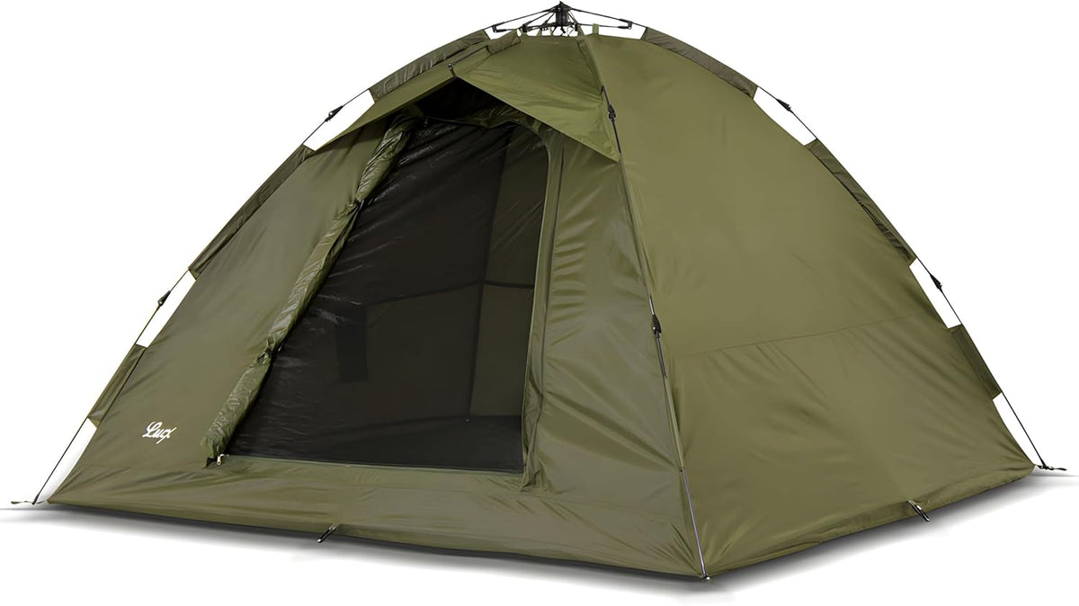Lucx® Ruck Zuck Tent, vistent, 1-2 man bivvvvy, karpertent, campingtent, secondentent, snelopbouwtent