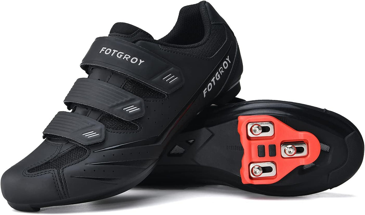 Heren fietsschoenen voor dames, racefietsschoenen met noppen, compatibel met Peloton SPD ARC Look Delta Cleats, uniseks fiets REIT Spin schoenen voor binnen, racefietsschoenen buiten