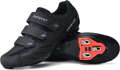 Heren fietsschoenen voor dames, racefietsschoenen met noppen, compatibel met Peloton SPD ARC Look Delta Cleats, uniseks fiets REIT Spin schoenen voor binnen, racefietsschoenen buiten