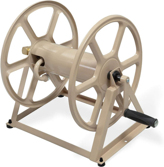 Liberty Garden Products Stalen wand/vloer gemonteerde slanghaspel