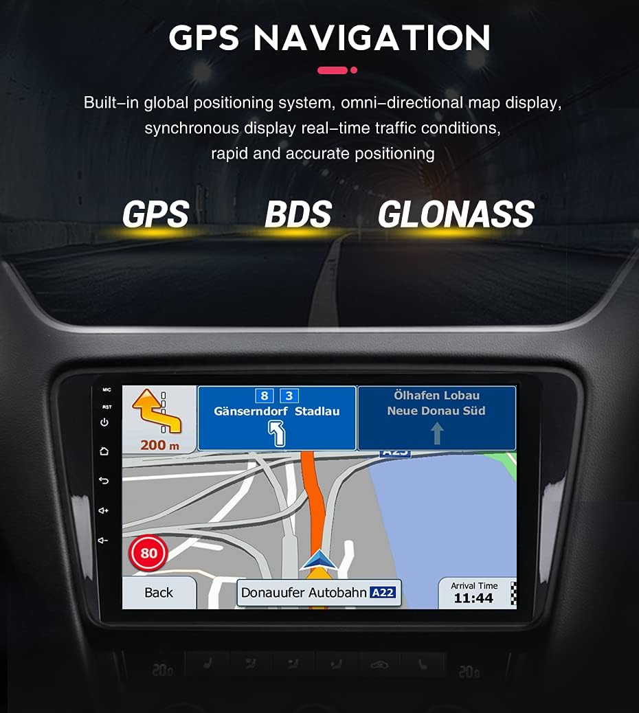 HD GPS Navigatie Autoradio – Multimedia Speler – Inbouw Radio – Auto Stereo – Navigatiesysteem – Draadloze CarPlay & Android Auto – Achteruitrijcamera Ondersteuning