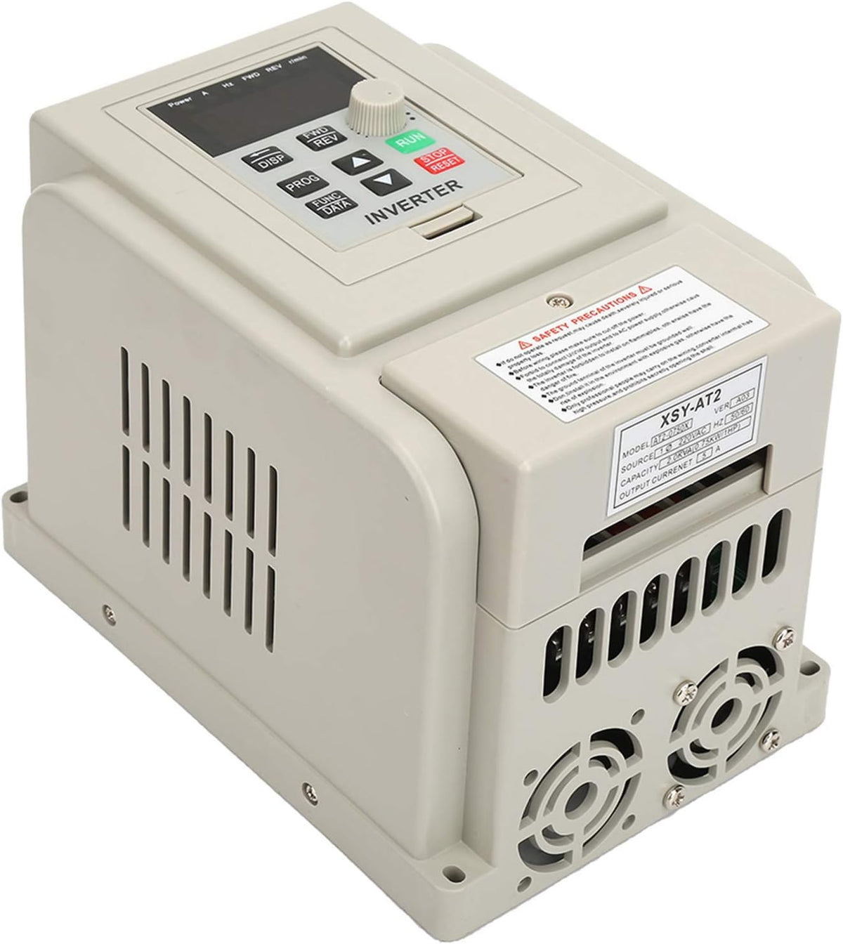 Variabele Frequentieaandrijving VFD, 0,75 kW, AC 220V, Eenfasig, 5A, V/F Open-Loop, PWM-Regeling, 16,5x11,5x10 cm