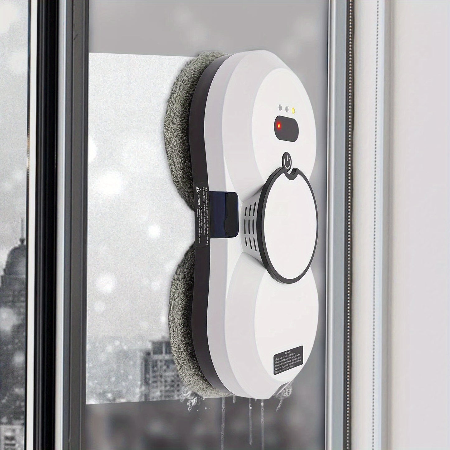 Raamreinigingsrobot – Ramenrobot – Glazenreiniger – Stofzuigerrobot – Dweilrobot – 2-in-1 Stofzuigen en Dweilen – Wit Modern Design – Sterke Draagkracht 6 kg