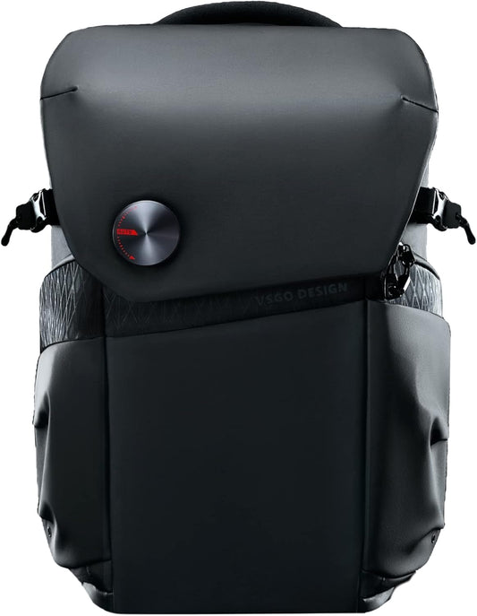 VSGO Professionele camerarugzak, 20 liter, compatibel met Sony Canon Nikon-camera's, DJI RSC2 Gimbals, statief, 15,6 inch laptop, lenzen en accessoires - waterdicht TPU-canvas, reizen en buitengebruik