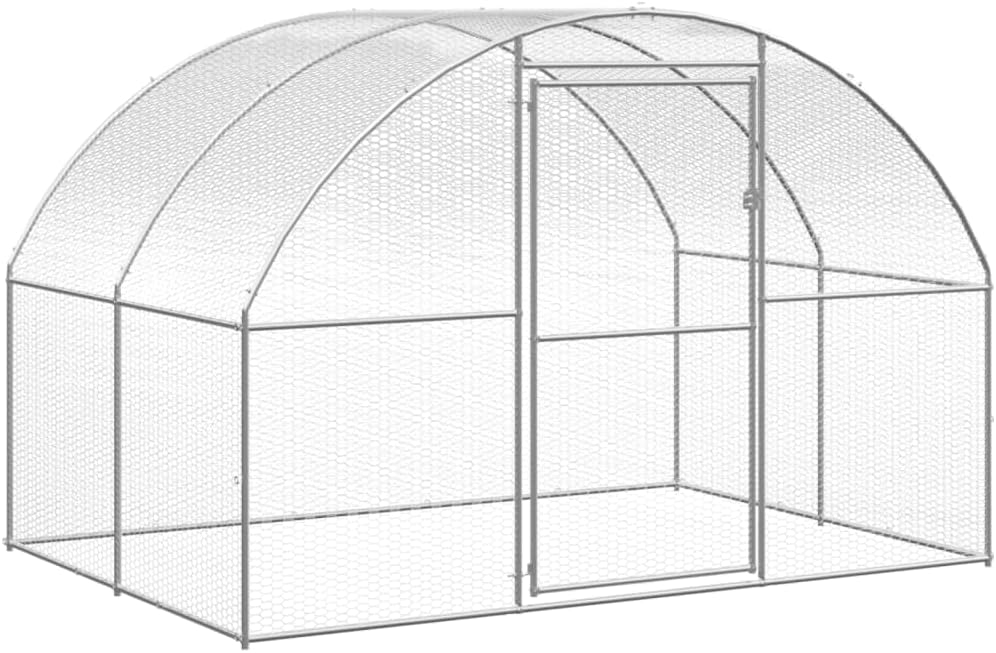 vidaXL Chicken coop 3x10x2m galvanized steel - QUORE