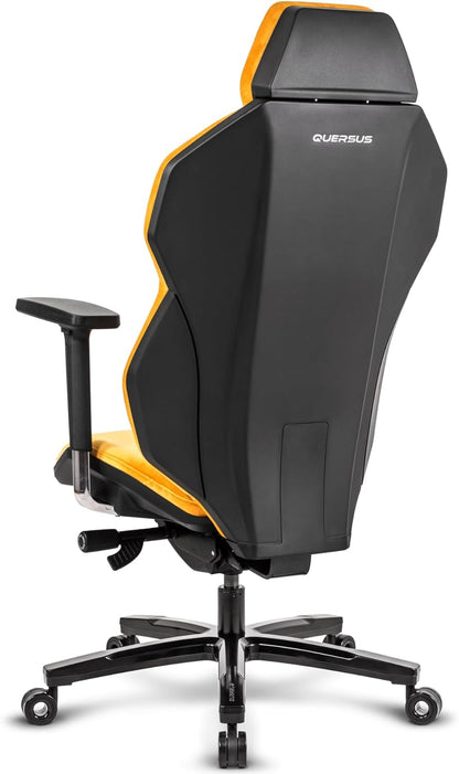 Quersus Gaming ICOS.1.2 Yellow Canary stoel, faux leer, geel, universeel