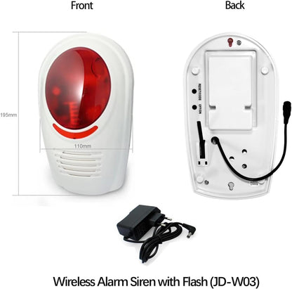 Wolf Guard W4Q-W03 WiFi + 4G draadloos alarmsysteem voor thuis Tuya Smartlife APP Amazon Alexa, met sirene raamdeursensor bewegingsmelder RFID