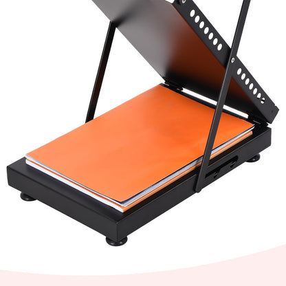 Opvouwbaar Magazine Displayrek – Tijdschriftenrek – Brochurestandaard – Catalogusrek – Literatuurrek – 5 Lagen – Met Wielen