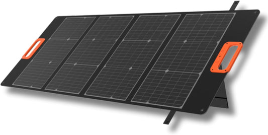 YARD FORCE Draagbaar zonnepaneel LX SPP10 voor zonnegenerator thuis, IP65 waterdichte opvouwbare zonne-oplader, compatibel met Yard Force Power Station voor outdoor camping