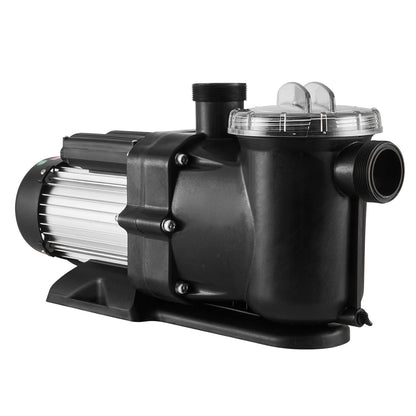VEVOR Bovengrondse zwembadpomp, 1200 W, eenspeed zwembadpomp 100 GPM, snelheid 2850 omw/min, zwembadpomp met hefkop, max. 15 m, met filtermand, voor bovengrondse zwembaden, spa's