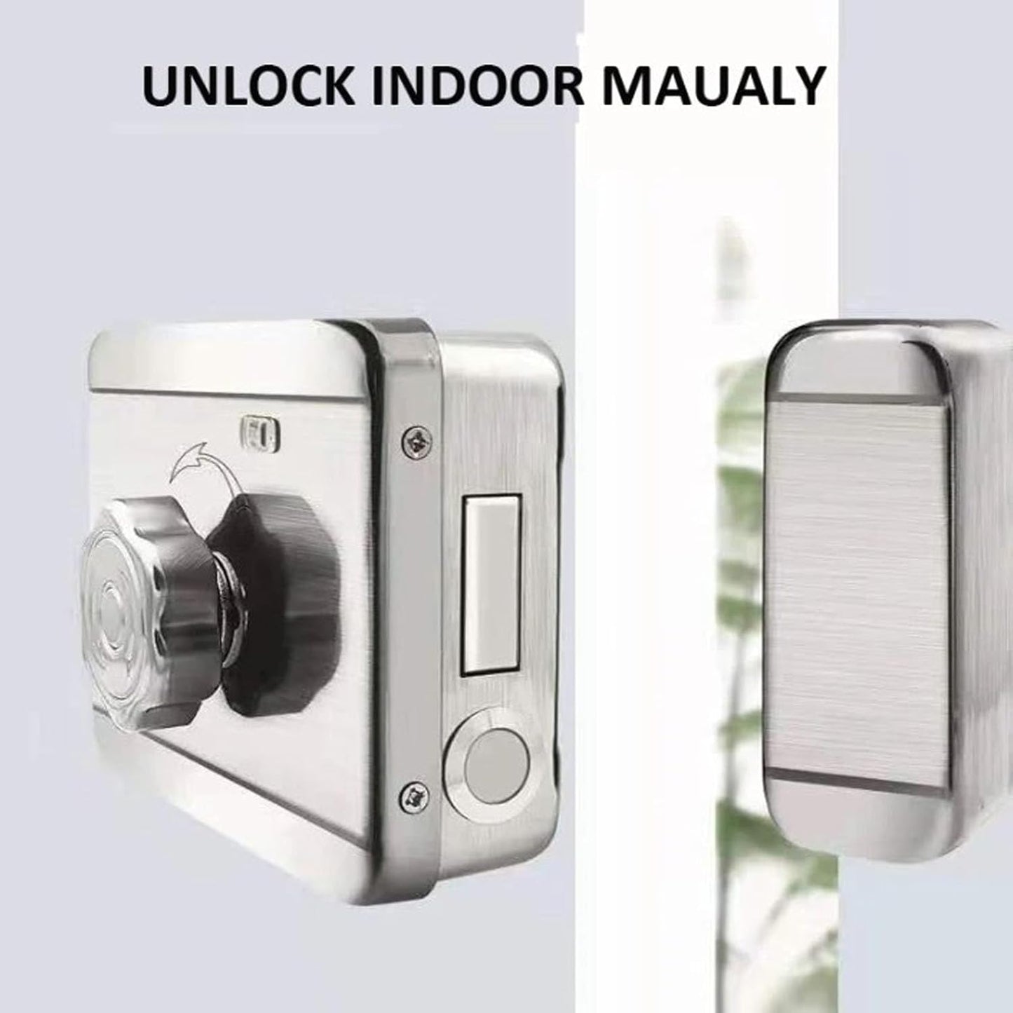 WiFi Smart Door Lock, 5 in 1 biometrisch wachtwoord deurvergrendeling met kaartsleutel afstandsbediening waterbestendig voor huis buiten de binnenplaats kantoor hotel