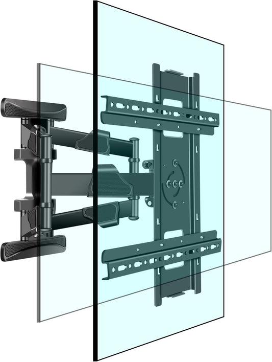 DY3770 TV-muurbeugel, zwenkbare televisie 37-70 inch, 90° verstelbare beugel, zwenkbaar, kantelbaar, voor tv-schermen en monitoren tot 37,5 kg, MAX VESA 400 x 400 mm