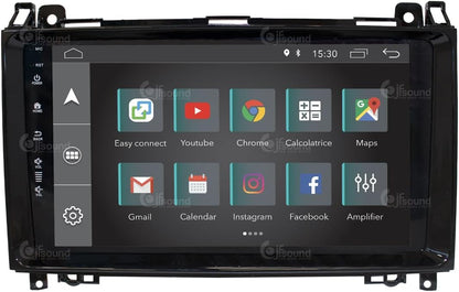 Specifieke autoradio voor Mercedes A/B-Klasse Android GPS Bluetooth WiFi USB DAB+ Touchscreen 9" 4core Carplay AndroidAuto