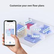 Robotstofzuiger - met Dweilfunctie - 4000Pa - 300m² - Navigatie - Routeplanning - LDS - LiDAR - Alexa - APP - Nauwkeurige - Gepersonaliseerde Reiniging - Ideale voor Tapijten - Wit