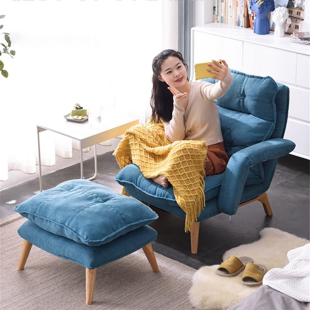 Fauteuil – Relaxfauteuil – Loungestoel – Leunstoel – Draaifauteuil – Verstelbaar in 3 standen – Inclusief grote voetenbank – Draagvermogen 150 kg