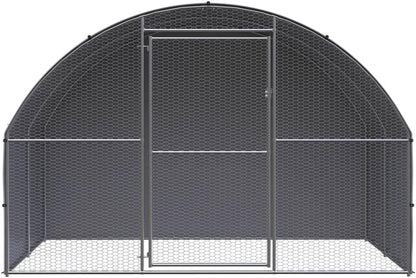 vidaXL Chicken coop 3x2x2m galvanized steel, chicken run, animal house, animal run, chicken coop, run, chicken house, chicken enclosure, chicken cage - QUORE