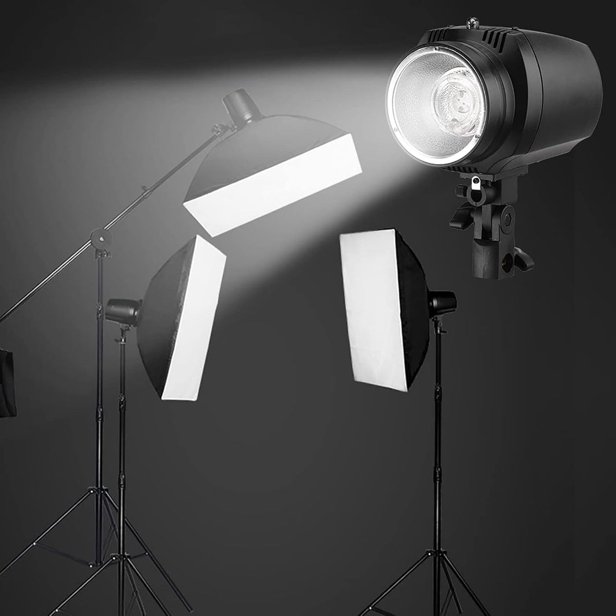 Photo Studio Strobe Flash Light Monolight GY 180 180W 5500K GN38 Mini Fotografie Studio Strobe Photo Flash Light Black