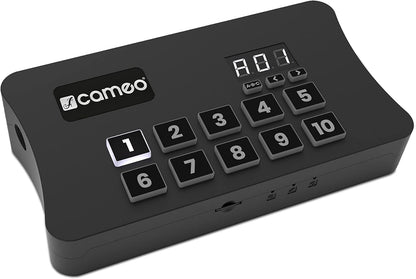 Cameo DVC CUE - USB naar DMX-interface met maximaal 2048 DMX-kanalen en verlicht bedieningspaneel