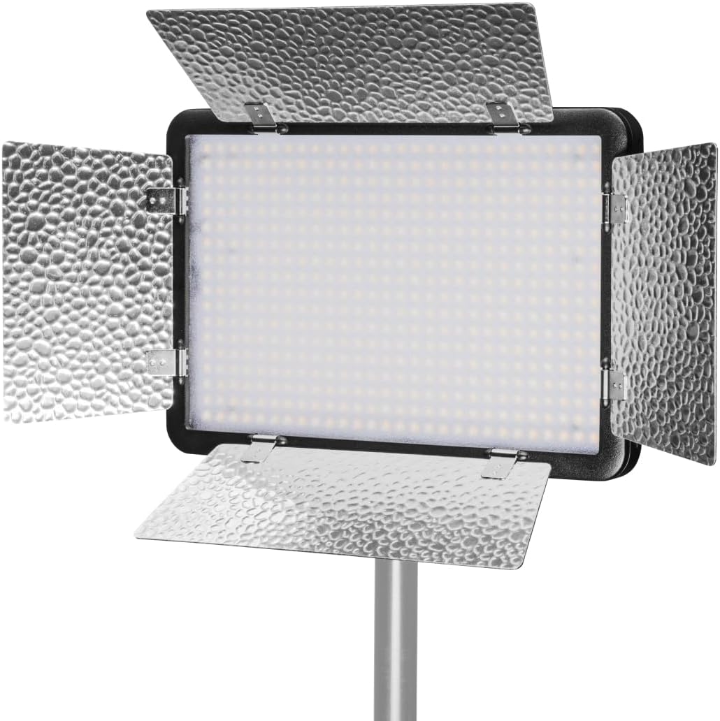 LED-vlaklampen – LED panelen – Daglichtlampen – Fotolampen – Videolampen – Tweedelige Set Met Statieven En Accu's – 5.600 K Daglicht – 504 LEDs Per Lamp