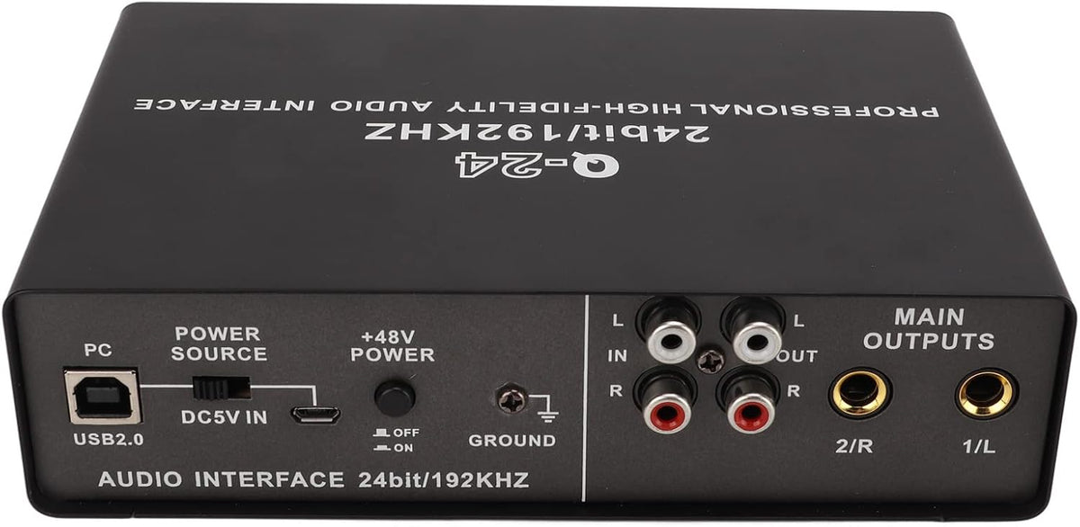 Geluidskaart, Externe USB-karaoke-opname Mobiele Audiomixer, Draagbare Computeropname Externe USB-geluidskaart voor Livestreaming, Pc, Opnemen en Gamen
