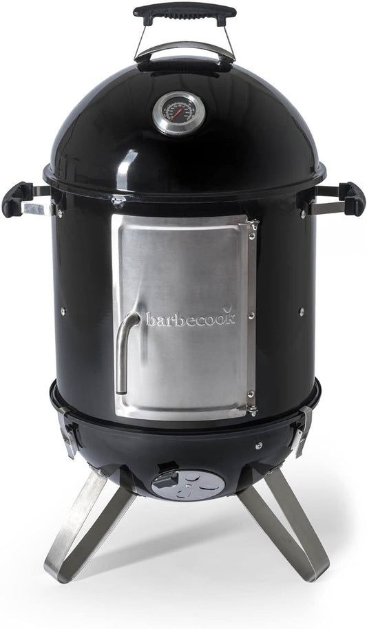 Barbecook rookoven Oskar S uit email zwart 40cm 43.5x55x88cm