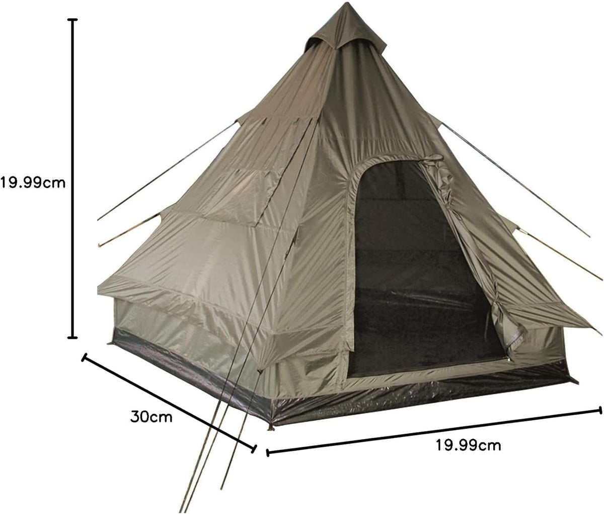Mil-Tec Tipi Piramidetent voor outdoor camping