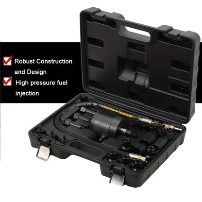 Dieselinjector Trekker – Pneumatische Injector Trekkerset – Injectorverwijderaar – Diesel Injector Verwijderaar – Pneumatische Injector Losser – Zwart – Stalen Constructie – Variabele Luchtdruk 5-8 Bar