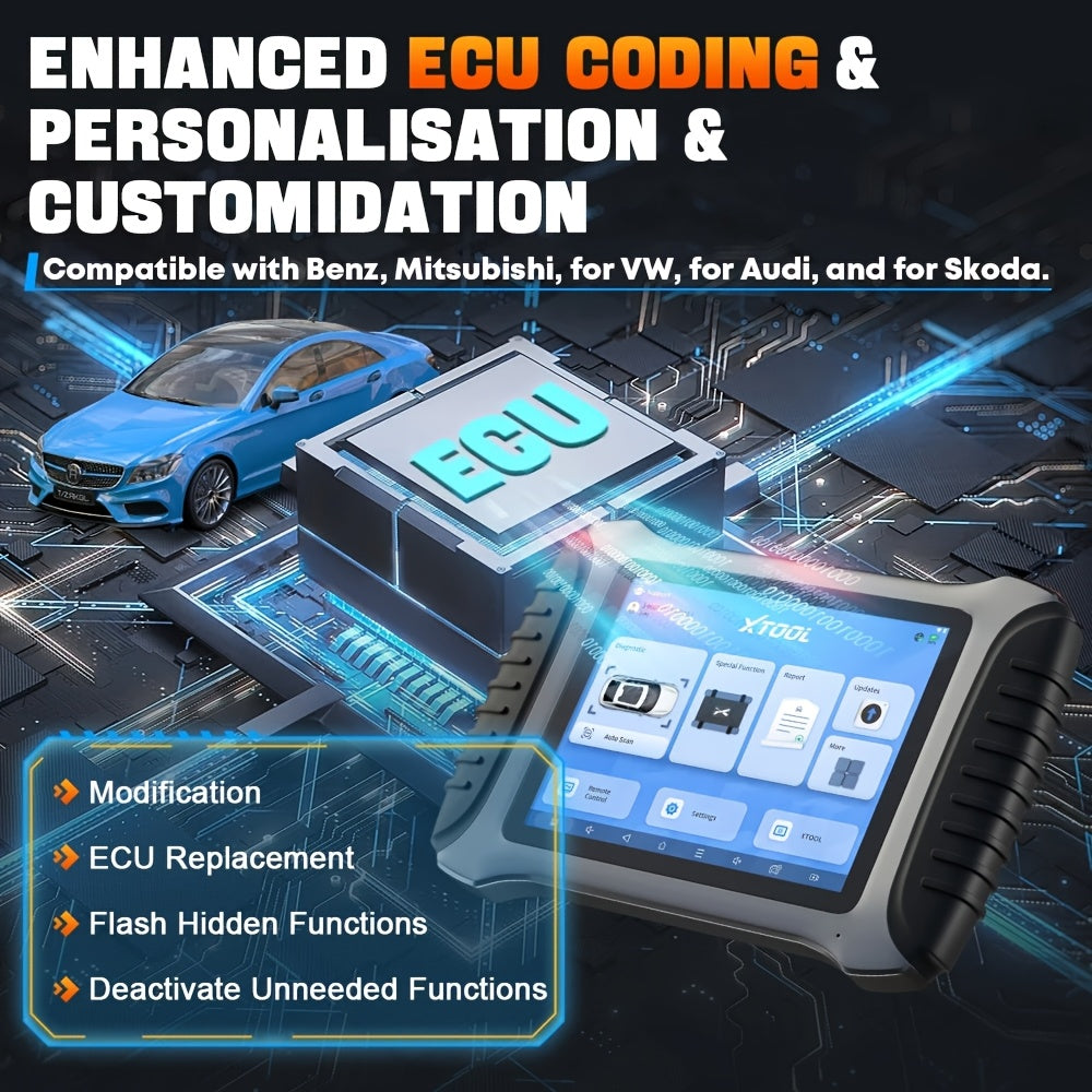 Professionele Autodiagnose Scanner – Auto Diagnoseapparaat – Foutcode Uitlezer – Voertuig Scanner – ECU Programmer – 8 Inch Touchscreen – Bidirectionele Besturing