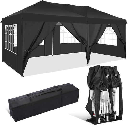 Pop-up Tent – Vouwtent – Partytent – Zonnescherm – Buitenluifel – 3,05x3,05 Meter – UV-bestendig Waterafstotend – Inclusief Draagtas