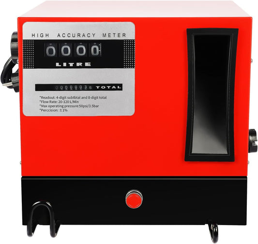 Self-priming diesel pump, fuel pump, fuel oil pump with car gun & filter, biological heating oil pump, self-priming, automatic dosing gun, diesel filling station, oil pump, - QUORE