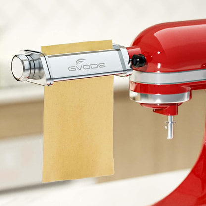 Pasta Attachment voor KitchenAid Stand Mixer Inbegrepen Pasta Sheet Roller, Spaghetti Cutter en Fettuccine Cutter Pasta Maker RVS Accessoires 3 Stks door Gvode
