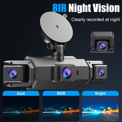 4-Kanaals Dashcam – Autocamera – Autorecorder – Voertuigcamera – Multi-Kanaals Dashcamera – 360° Dekking – 24-Uurs Parkeerbewaking