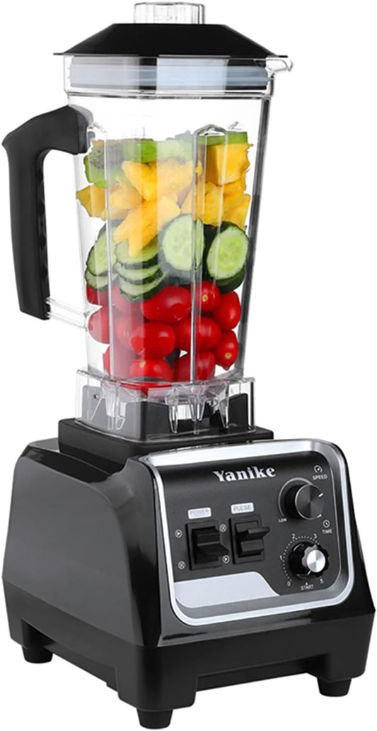 Professionele blender, 2200 W, huishoudelijke en commerciële high-performance mixer voor shakes en smoothies met 2 liter BPA-vrije Tritan-kruk, timer (blender)