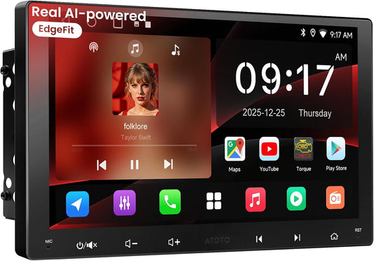 9" Autoradio 2 Din – Android Autoradio – Multimedia Systeem – Navigatiesysteem – Radio Speler – Draadloze CarPlay & Android Auto – DriveChat AI Assistent & GPS-Tracering