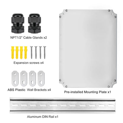 Verdeelkast opbouw, verdeelderkast, industriële behuizing, schakelkast, IP66 elektrische aansluitdoos, verdeeldoos buiten waterdicht, aansluitdoos 430 × 530 × 200 mm
