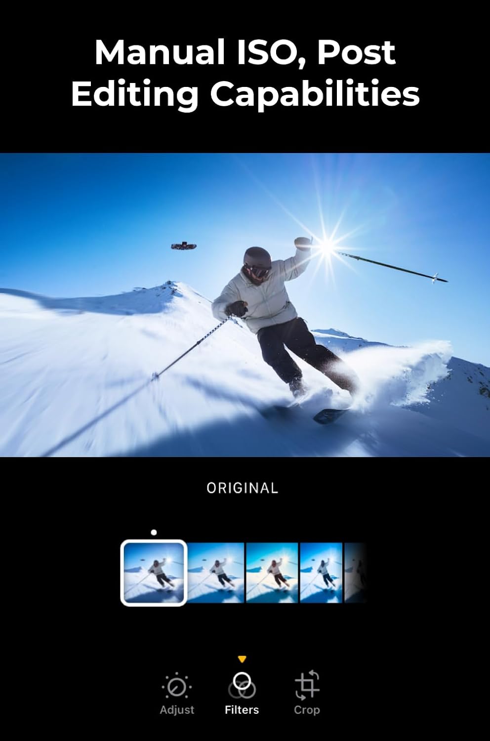 HOVERAir X1 PRO Action Cam 4K, drone met camera met meer dan 10 volledige automatische vluchtmodi, 42 km/u volgssnelheid, Vlieg overal met OmniTerrain, achterste botsingsdetectie (Basiscombo)
