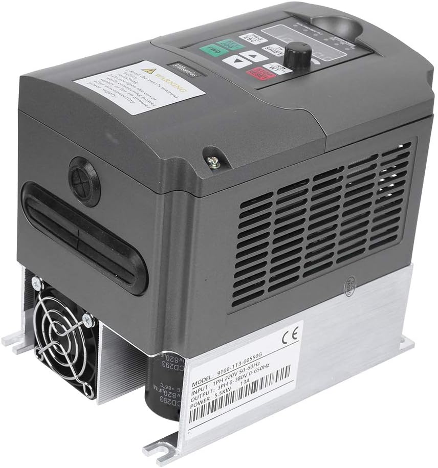 Motor controller, single-phase, 220V, three-phase, 380V, 5.5kW, high torque, low frequency, non-inductive vector control for crushers, grinders, wa