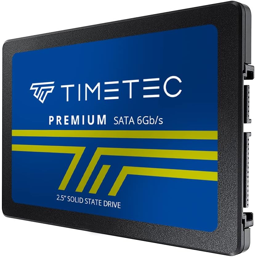 Timetec 1TB SSD 3D NAND SATA III 6Gb/s 2,5 inch 7 mm (0,28") 800TBW Leessnelheid Tot 530 MB/s SLC Cache Prestatieverbetering Interne Solid State-schijf voor pc Computer Desktop en laptop