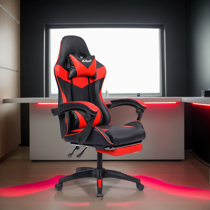 Office Chair, Gaming Chair, Gaming Chair, Ergonomic Gamer Chair with Footrest, Headrest,Lumbar Cushion, Padded Gaming Chair, Swivel Chair