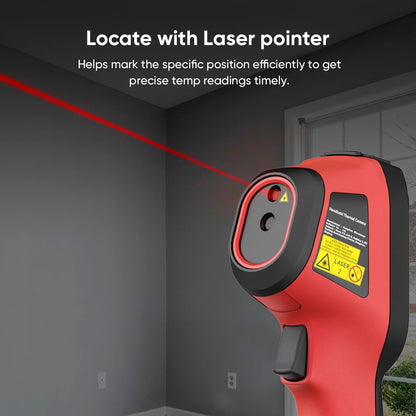 HIKMICRO Thermische Camera E01, SuperIR 240x240, 20 Hz vernieuwingsfrequentie, draagbare warmtebeeldcamera met laseraanwijzer, batterijduur van 8 uur, warmtebeeldcamera met bereik -4°F~752°F