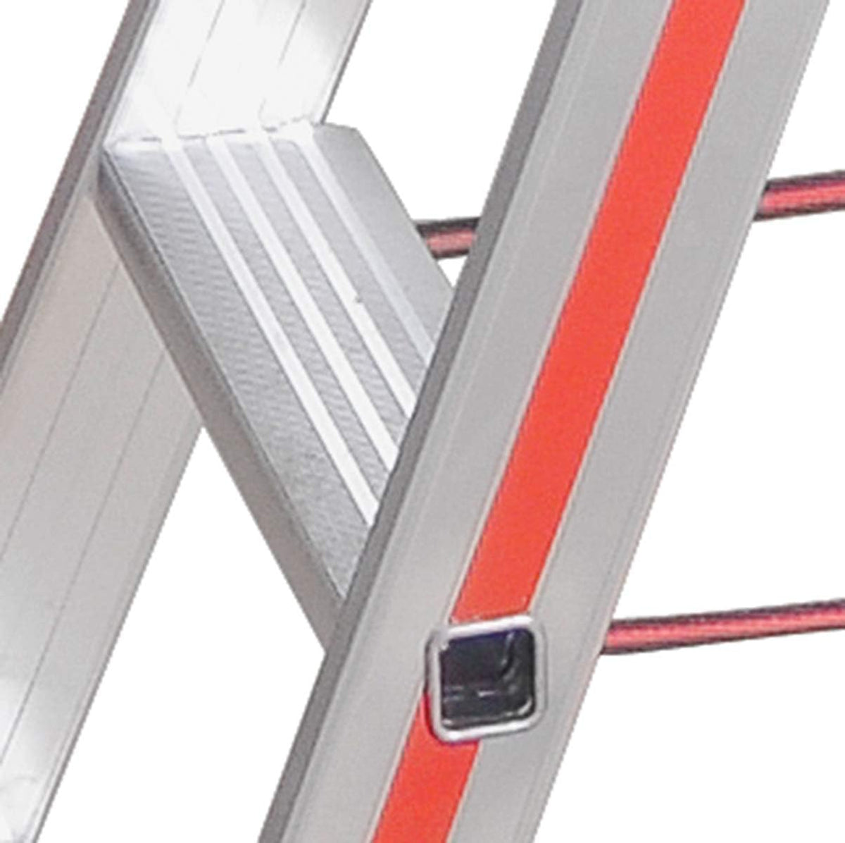 Hymer opvouwbare trap met 2 x 4 treden (aan beide zijden beloopbaar, standhoogte 45 cm, versterkte treden, spreidbeveiliging) 802408