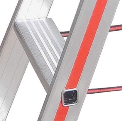 Hymer opvouwbare trap met 2 x 4 treden (aan beide zijden beloopbaar, standhoogte 45 cm, versterkte treden, spreidbeveiliging) 802408