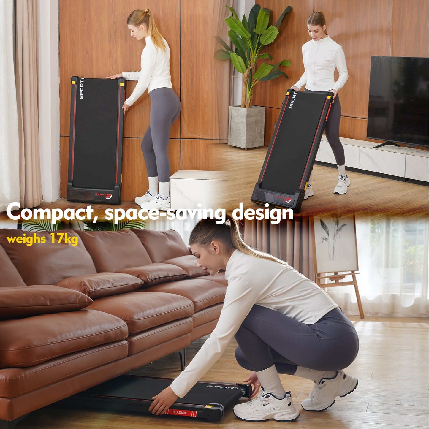 Loopband – Wandelband – Walking Pad – Loopband Elektrisch – Treadmill – 440W Motor – Inklapbaar Compact 94x40 cm – Max Belastbaar 110 kg