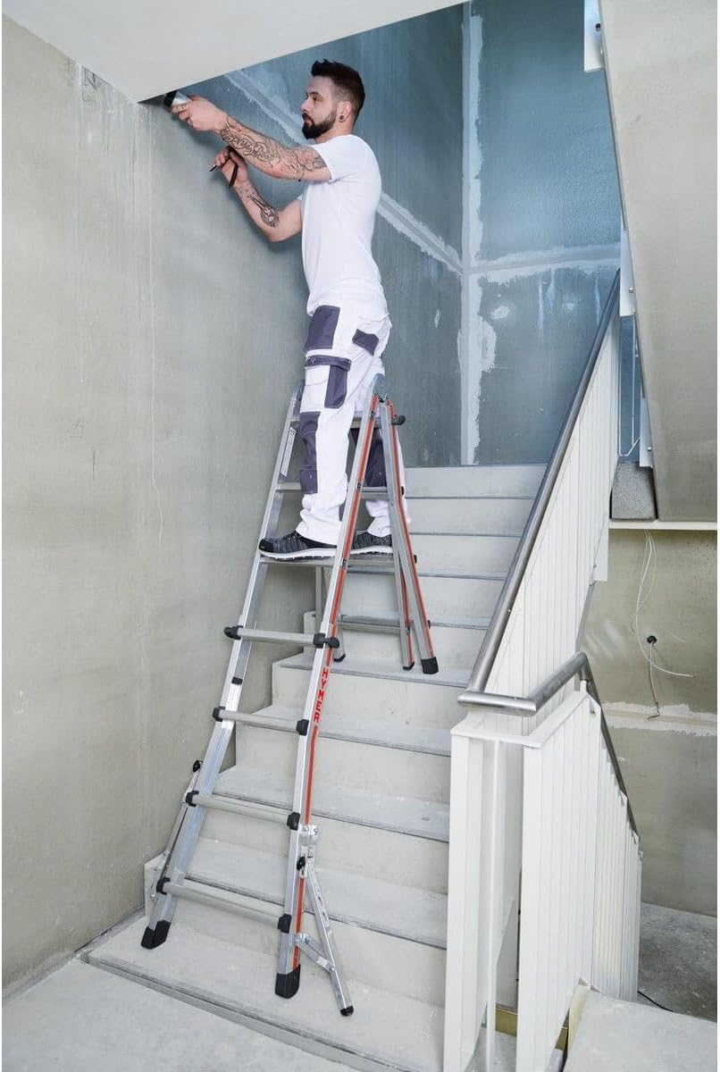 Hymer Telescopische ladder, aantal sporten 4 x 4