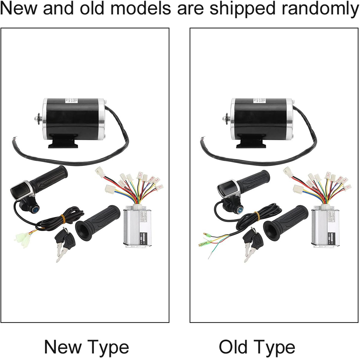 Elektrische Fiets Motor Conversie Kit, DIY 48V 1000W Motor Met Gashendel Toetsen Controller Voor Elektrische Scooter