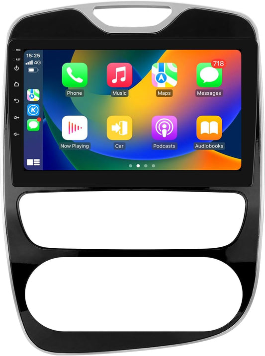 Ossuret Autoradio voor Renault Clio 4 (2012-2019), 9 Inch Android 14Touchscreen 2+32GB GPS Navigatie met Carplay Android Auto WiFi Bluetooth Stuurwielbediening DSP TPMS DAB+ OBD2